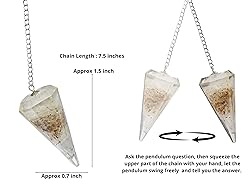 Selenite Orgone Crystal Pendulums for Divination