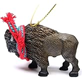 Conversation Concepts Buffalo Tiny Miniature One Christmas Ornament - Delightful! (Red)