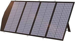 ALLPOWERS 120W Portable Solar Panel Charger for Laptops, Power Station, Foldable US Solar Cell Solar Charger with MC- 4, DC, and USB Output, for Most Solar Generator, Power Station, Cellphone