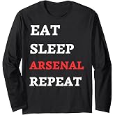 Eat Sleep Arsenal Repeat Long Sleeve T-Shirt
