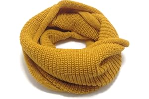 JELLYTREE Kids Winter Scarf Fashion Thick Knitted Warm Toddler Infinity Scarf Soft Neck Warmer for Boys Girls