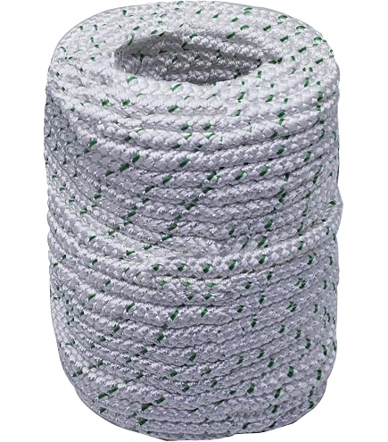 CMS MAGNETICS 50-Foot Yellow Magnet Fishing Rope – 550-Lb Tensile Strength, Braided Polyester Paracord With Carabiner, For Camping, Hoisting & DIY