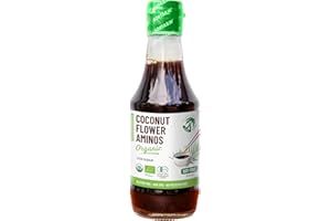 ORGANIC, HEALTHY, NATURAL COCONUT AMINOS all Seasoning Soy Sauce Liquid Coco Aminos Gluten Free and Non-GMO Alternative bbq, 