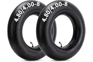 YeYouC Heavy Duty 4.80-8/4.00-8 Inch Replacement Tire Inner Tube, 4.80/4.00-8 Innertube with TR87 Angled Valve for Wheelbarrows, Mowers, wagons and More for 4.80-8 4.00-8 480/400-8 Tires Pack of 2