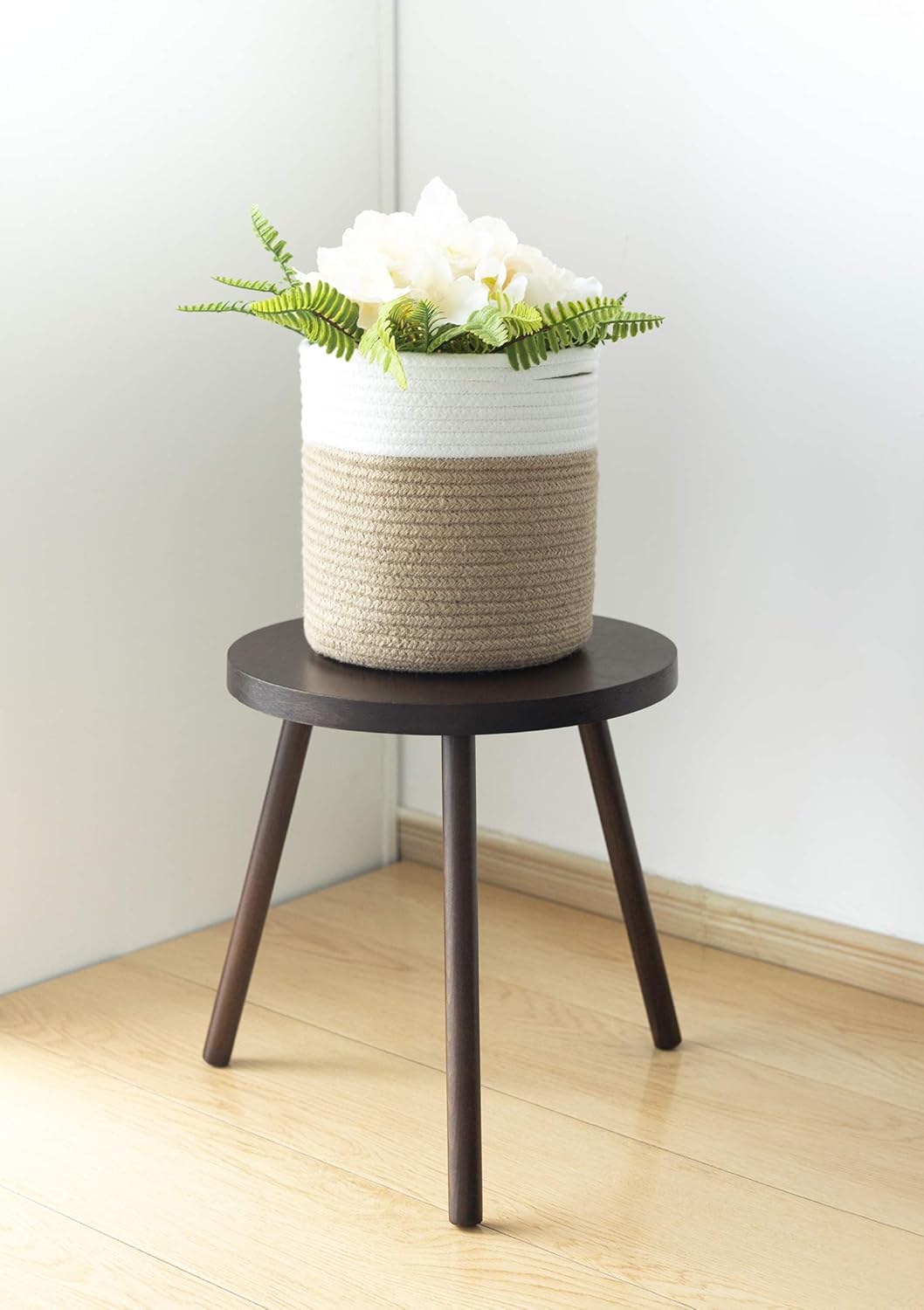 TIMEYARD Mid Century Plant Stand, Indoor Tall Plant Stand Wood Planter Holder for Flower Pots, Small Round Side Table, Modern Home Decor (Planter Not Included) : Garden & Outdoor