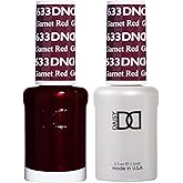 DND Gel Polish Set, Red Collection, UV/LED GelPolish and Air Dry Nail Lacquer, Matching Chip-Free Polish Duo, 0.5 Fl Oz Each