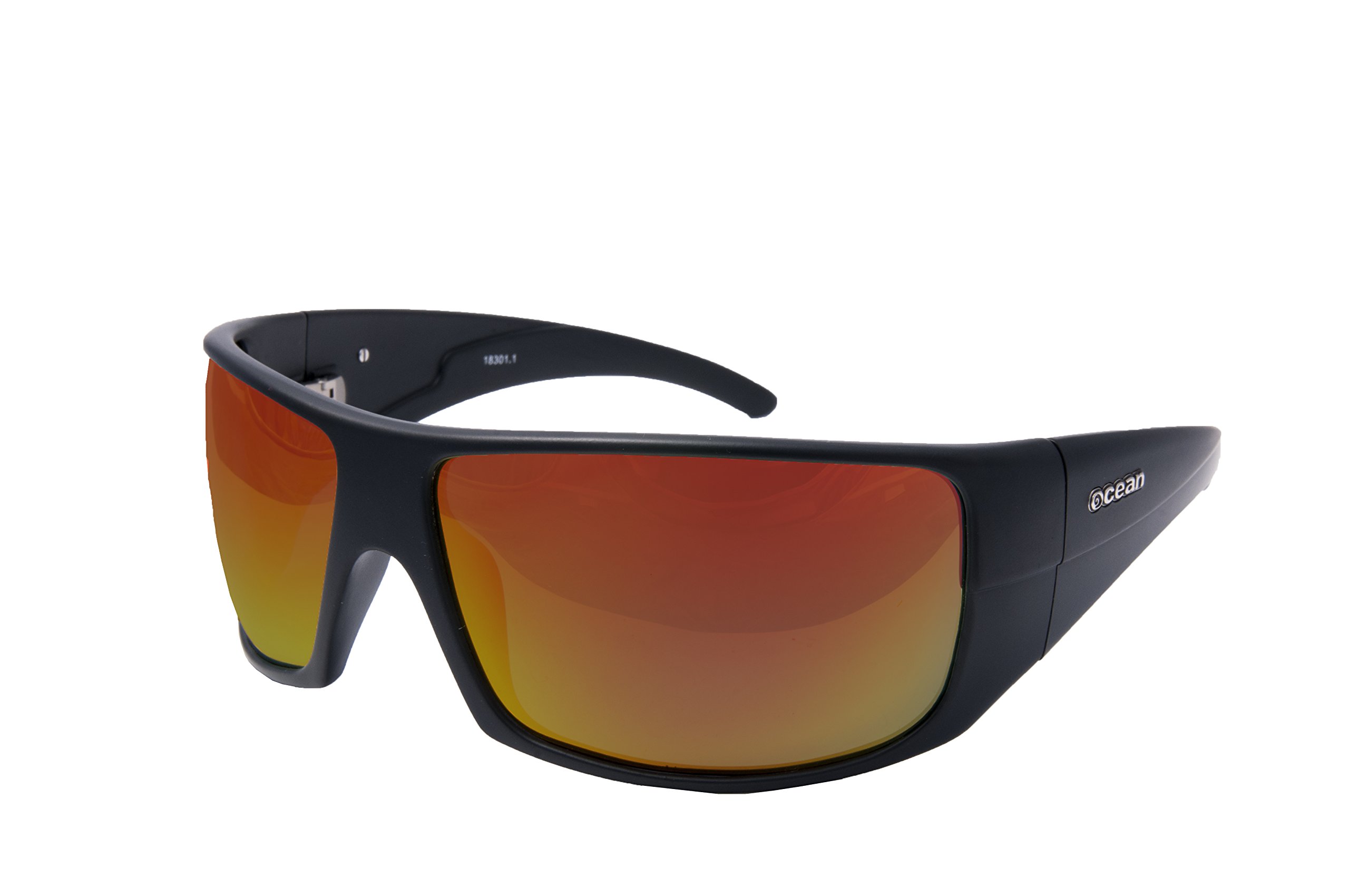 OceanGlasses - Brasilman - Polarized Sunglasses - Frame : Matt Black - Lens: Revo Yellow (18301.1)