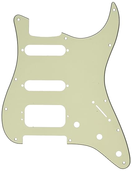 Fender Modern Pickguard Hss Stratocaster 11 Hole White 3 Ply