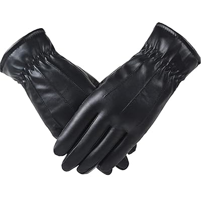 Women's Winter Leather Gloves with Thick Thermal Kuwait Ubuy
