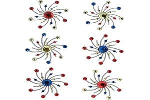 Karen Foster Design, Scrapbooking and Craft Embellishment, Swirl Burst Brads, Sparklers