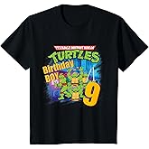 Kids Original Teenage Mutant Ninja Turtles Classic 9th Birthday T-Shirt