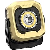 HOTLIGH Rechargeable Work Light, 1200LM Magnetic Light with IPX4 Waterproof, 4000mAh Battery Led Work Light, Mechanic Light for Car Repair, Camping, Emergency, 1 Pack