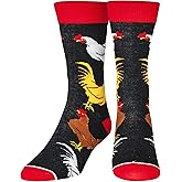 Crazy Socks, Funny Animal Crew Socks, Fun Colorful Barn, Zoo Prints, Assorted