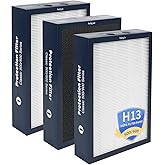 500/600 Series Replacement Filter Compatible with Blueair Classic 501, 503, 601, 505, 603, 650E, 550E, 555EB, 605, 580i, 680i Air Purifiers, Dual Protection H13 True HEPA and Activated Carbon(3-Pack)