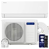DELLA Vita Series 18000 BTU Mini Split Air Conditioner, Energy Efficient,20 SEER2 230V,Cools up to 1000 Sq. Ft,1.5 Ton Heat Pump, Works with Alexa &amp; Wifi,Ductless Inverter System,Pre-Charged,16ft Kit
