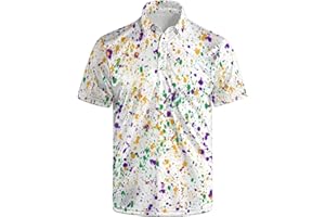 Lxopogk Golf Shirts for Men Funny Polo Shirt Short Sleeve Performance Moisture Wicking Quick Dry Mens Hawaiian Polo Shirt