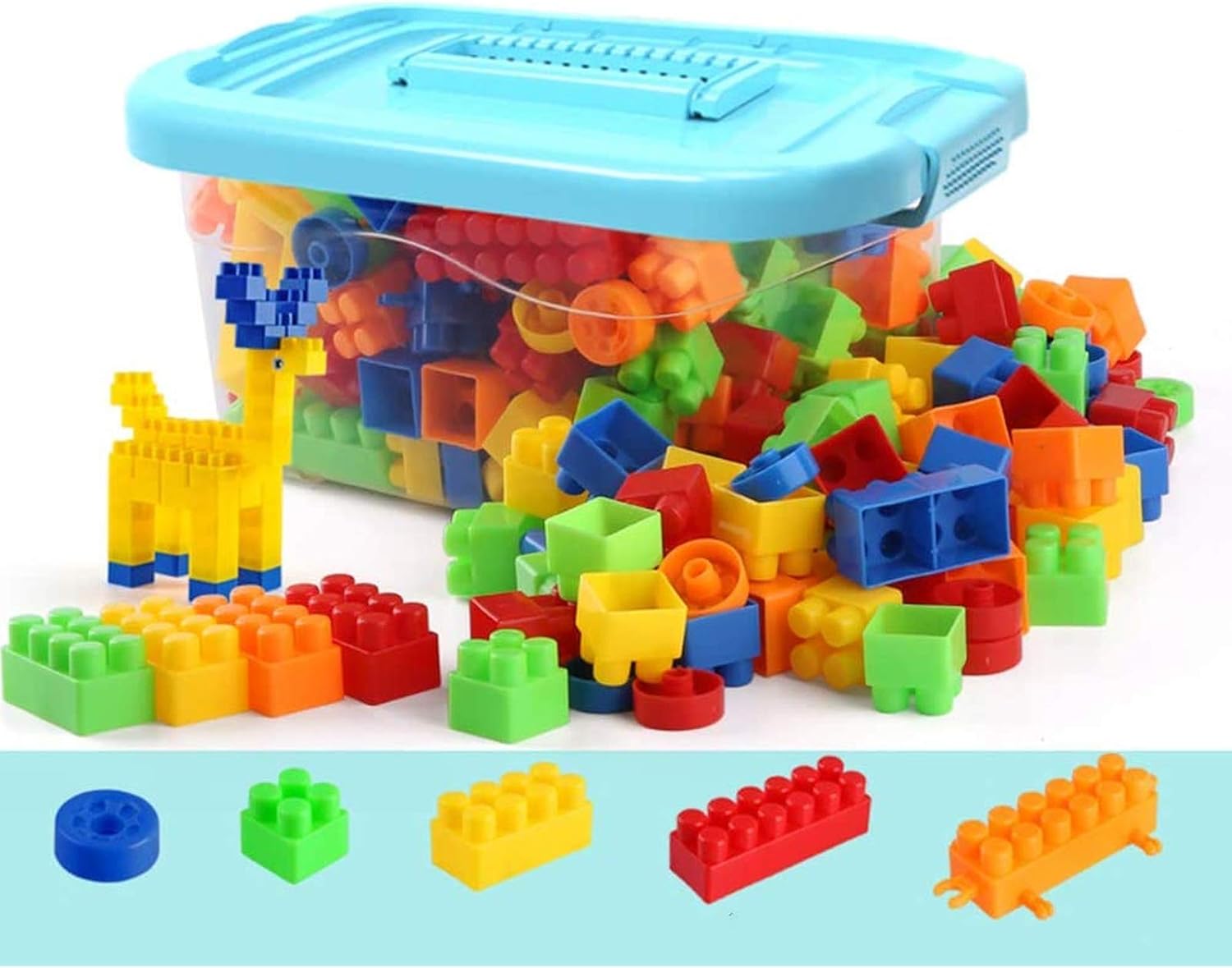 QIERK Juguete de Bloque de construcción ensamblado con Rompecabezas
