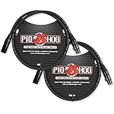 Pig Hog PHM3 8mm Tour Grade Mic Cable, XLR 3ft - 2-pack