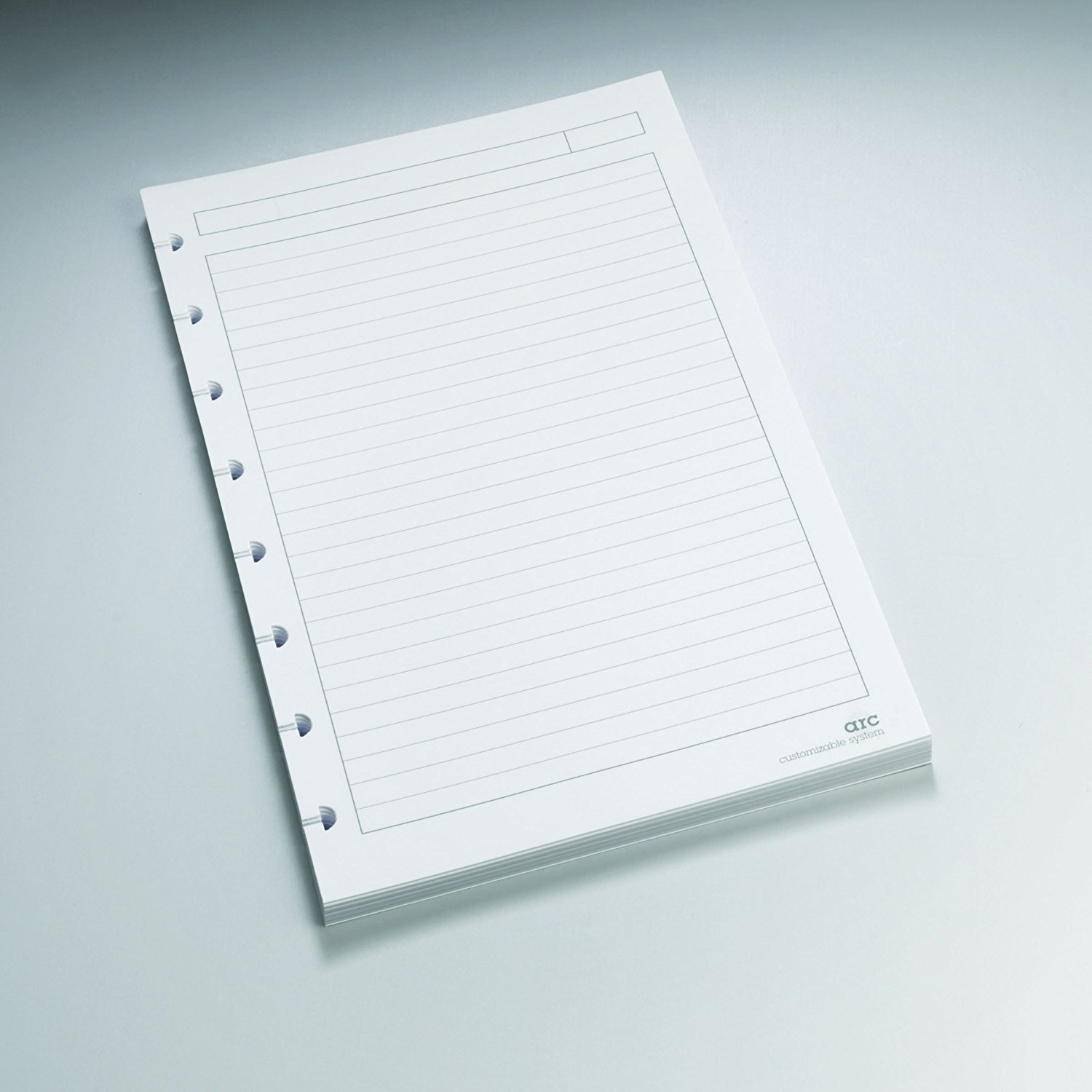 M by Staples Arc System Ruled Premium Reinforced Refill Paper, White, 5-1/2" x 8-1/2"