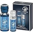 Beverly Hills Polo Club BHPC Men's Eau De Toilette Bonus Pack, featuring 1.7 oz EDT + Bonus 0.5 oz EDT (Aqua)