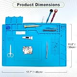 Spurtar Soldering Mat 45x30 cm 500°C Heat-Resistant Silicone Work Pad Anti view 6