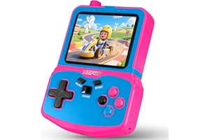 Console de jeu portable pour filles, 220 jeux rétro intégrés, écran HD IPS de 3,5", mini lecteur de jeu vidéo portable rechar
