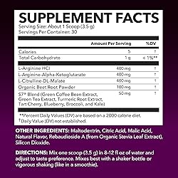 L-Arginine Powder - Nitric Oxide Supplement for Men