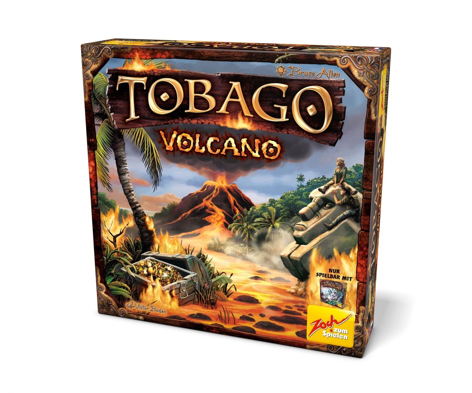 Zoch 601105120 Tobago Volcano Expansion to a Cult Game with 3D Volcano for Further Fun from 8 Years