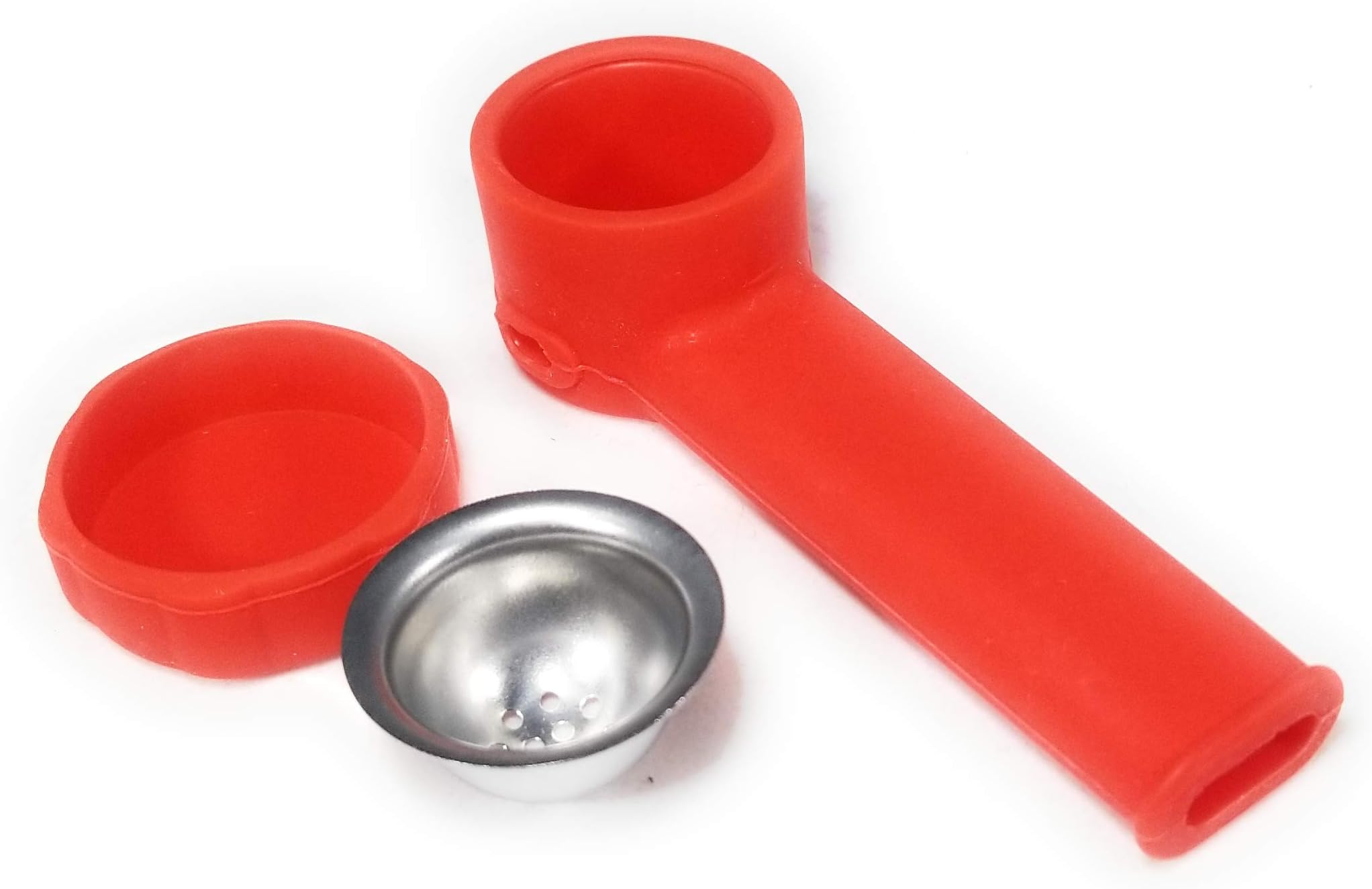 Singlenett Portable Unbreakable and Indestructible Silicone Decor Tube with lid (Red)