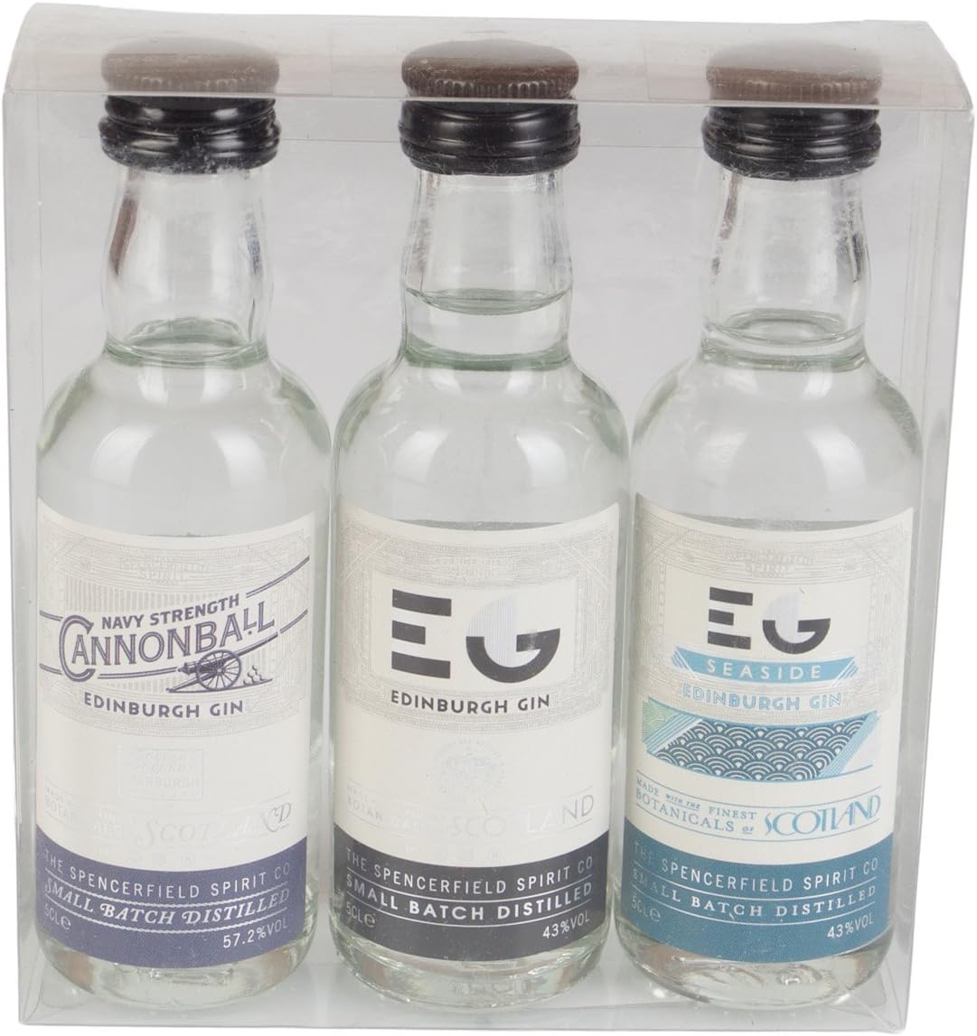 Edinburgh Gin Miniature Gift Set (contains 3 x 5cl bottles)