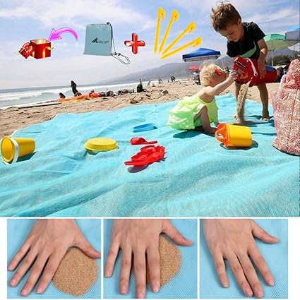 ABETER Sand Free Beach Mat Blanket Sand 