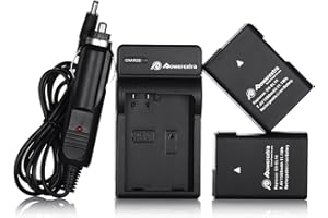 EN-EL14 EN-EL14a Powerextra 2 Pack Battery with Car Charger Bundle for Nikon D3100, D3200, D3300,D3400, D5100, D5200, D5300, 