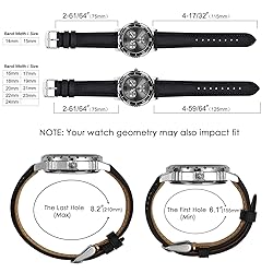 BISONSTRAP Watch Strap 23mm, Vintage Leather