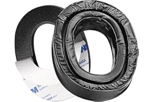 Replacement Gel Ear Cushions Compatible with Peltor Tactical 100 300 500 Rangeguard, 3M WorkTunes Series Headsets Silicone Hearing Protector Hygiene Kit Hocazor G-1003 - Without Button Shell