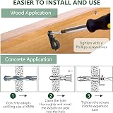 Moosono Q-Hanger 35Pcs Screw-in Hooks for Outdoor Lights Fence Hanging view 4