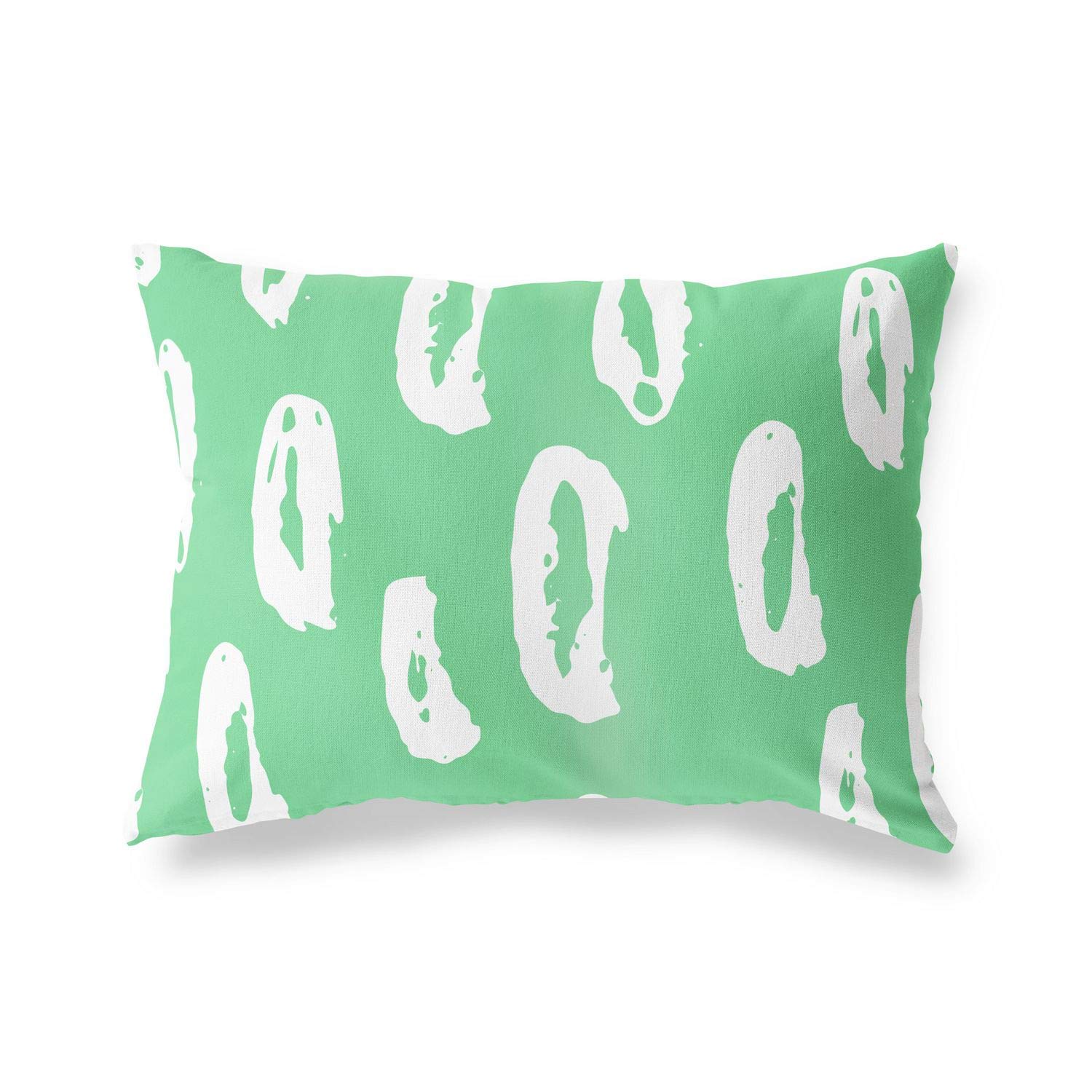 BonaMaison Decorative Cushion Cover, Petrol Green-White Throw Pillow Covers, Home Decorative Pillowcases for Livingroom, Sofa, Bedroom, Size: 45X60 Cm - Designed and Manufactured in Turkey