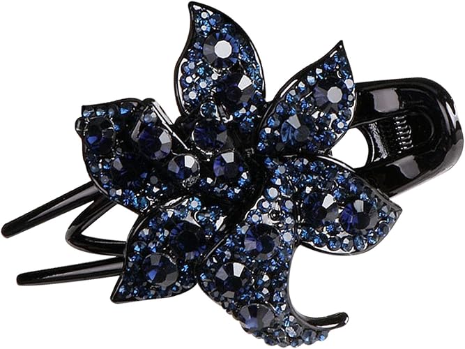 Amazon Fcz ヘアクリップ 髪留め ヘアピン ヘアアクセサリー バレッタ キラキラ髪飾り 大人っぽい ポニーテールクリップ 耐久性 日常 結婚式 パーティー 入学式 卒業式 誕生日 プレゼント バレッタ クリップ 通販