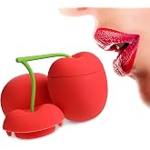 Maitys 1 Set/2 Pcs Lip Enhancer Plumper Tool Double Cherry Shape Silicone Mouth Enhancer Device for Bigger Fuller Lips, Reusable Beauty Kit for Women