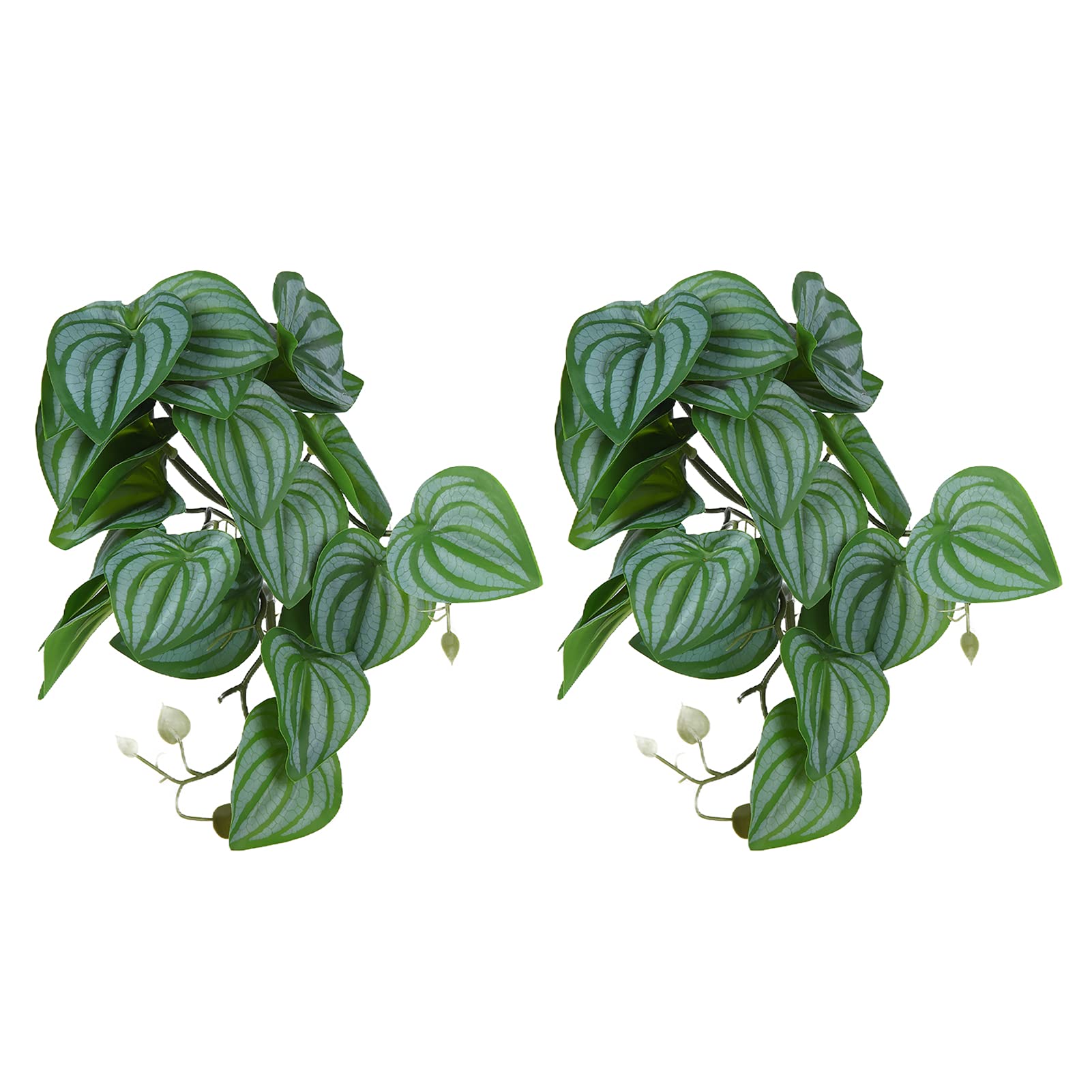 Lifelike Plastic Plant, Artificial Reptile Plant Easy To Install with Suction Cup for Fish Tanks for Reptile Pet Nests(Watermelon leaf)