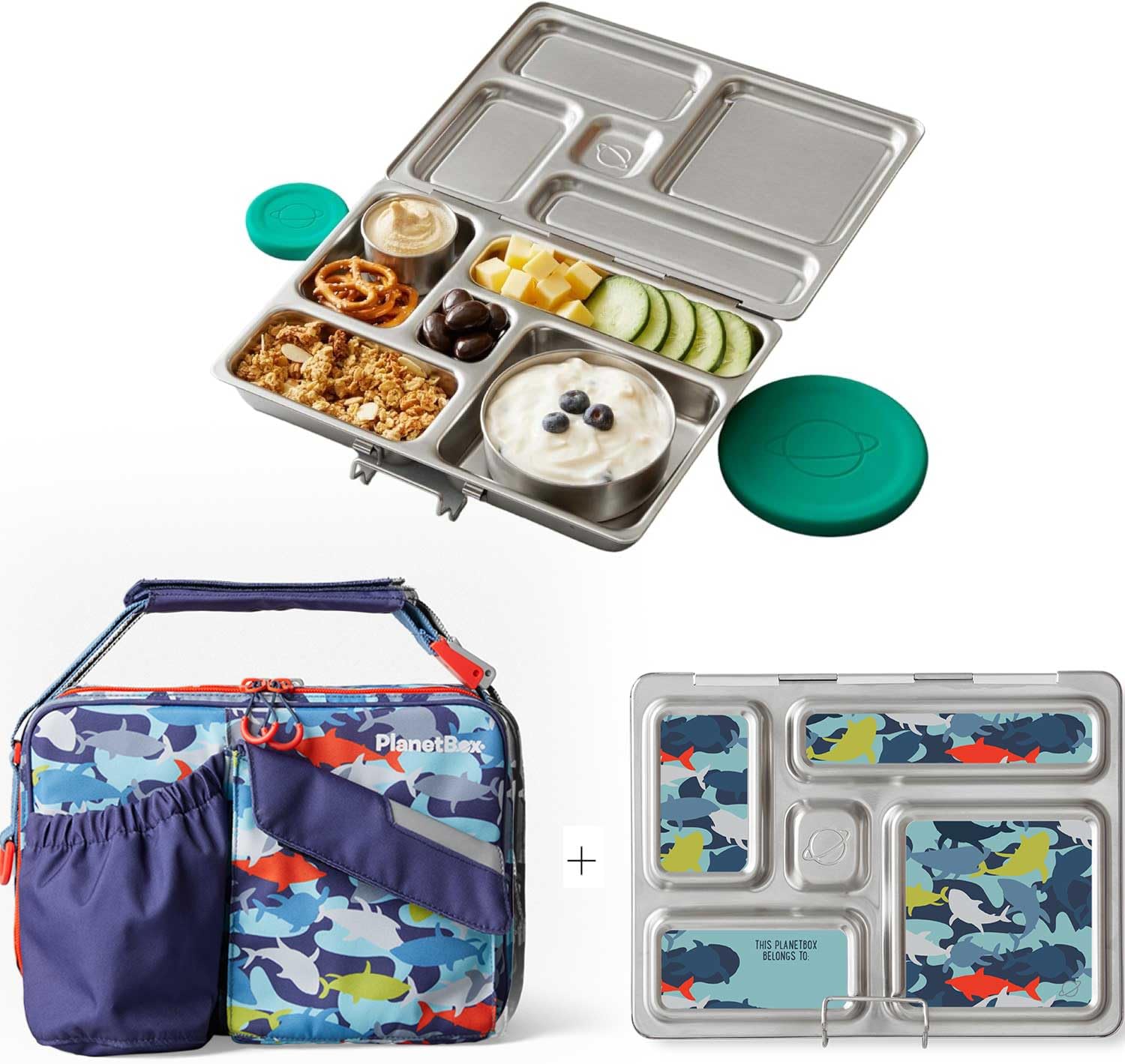 PlanetBox Rover Stainless Steel Bento Box Style