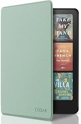 CoBak PU Leather Case for All-New 7" Kindle Paperwhite 12th Gen Matcha Green view 1