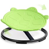 Oranmew Turtle Sensory Spinning Chair for Autistic Kids &amp; Teens | Calms ADHD &amp; Burns Energy, Boosts Vestibular Balance &amp; Core Strength, 360&deg; Quiet Swivel, 220lbs Capacity, Ages 3+ (Green)