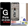 WIMAKIP LCD Screen Replacement Touch Digitizer Display Assembly with Frame for Motorola Moto G Pure XT2163 XT2163DL XT2163-4 6.5"