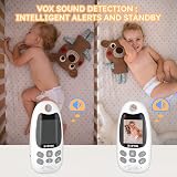BOIFUN Baby Monitor 2026 Upgraded No WiFi 2 inch Screen Night Vision view 4