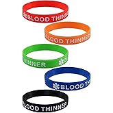 Max Petals 5 Pack - BLOOD THINNER Silicone Bracelet Wristbands