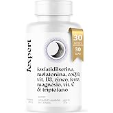 Suplemento Alimentar 60 Cápsulas, Triptofano, Melatonina 0,2mg, Magnésio, Vitamina D3, Zinco e Vitamina C + Coenzima Q10, Fos