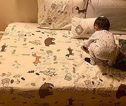 Houseri Beige Bear Comforter Set Queen Teen Girls