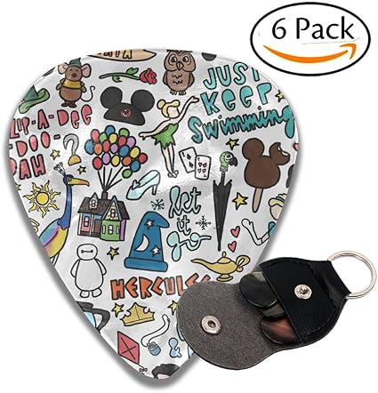 Amazon Co Jp カラフルな壁紙レザーピックホルダーキーチェーン 351 Shapeクラシックギターピック 6パック For Electric Guitar Acousticギター マンドリン ベース 0 46 Mm 0 71 Mm 0 96 Mm 71mm Zjmj Jtbp White 163 ホーム キッチン