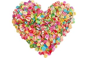 EHOPE 3000 PCS Clay Slices Fruit Nail Art Slices for DIY 3D Polymer Slices Making Polymer Clay Slices for Nail Art（Fruit Slices）