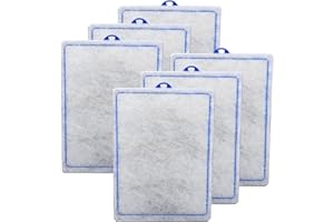 XBBWMRS 6 Count Assembled Large Filter Cartridges Compatible with Tetra Whisper Bio-Bag Filters 20i 40i IQ20/30/45/60 PF20/30/40/60, Large Replacement Filter Cartridges for Whisper Filters & Aquariums